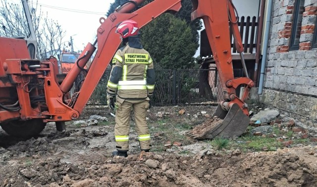 Do przerwania nitki z gazem doszło podczas prac ziemnych.