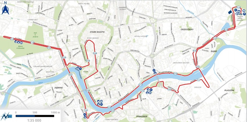 Trasa 6. PZU Cracovia Półmaratonu 2019