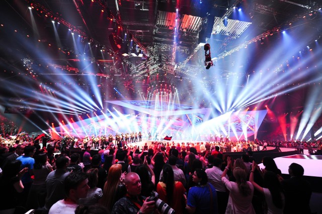 Publiczność konkursu Eurowizji, zdjęcie ilustracyjne