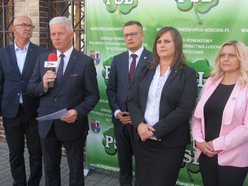 Konferencja prasowa kandydatów Koalicji Polskiej w Kościanie