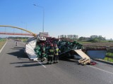Wypadek na autostradzie A1 koło Kutna. Zderzyły się dwie ciężarówki
