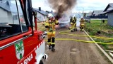 Według relacji świadków doszło do eksplozji. W Zielonej Górze Suchej spalił się bus. Jedna osoba została poszkodowana