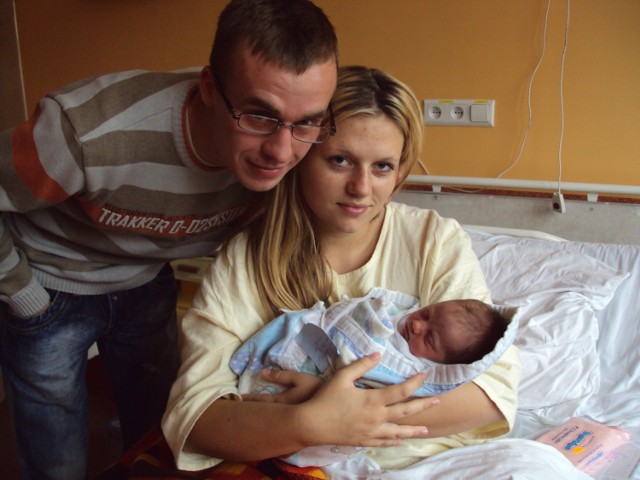 Sylwia Gawrońska i Patryk Wiśniewski przede wszystkim cieszą się z narodzin córeczki Lenki, ale też doceniają warunki w gorzowskim szpitalu