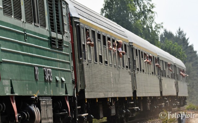 Specjalny pociąg turystyczny przejechał przez Bełchatow