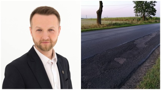Poseł Paweł Szramka apeluje o rozpoczęcie remontu drogi z Rypina do granicy województwa kujawsko-pomorskiego