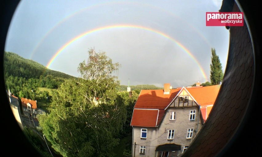 Tęcza nad Wałbrzychem 12 lipca 2017 roku