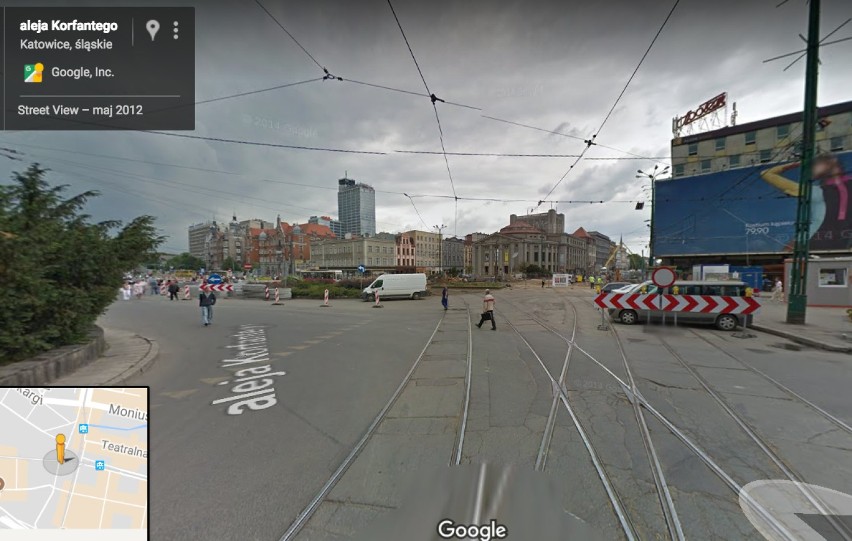 Tak natomiast Google Street View pokazuje na razie rynek...