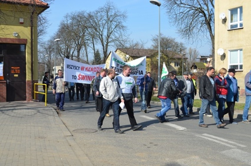 Protest rolników w Głogowie