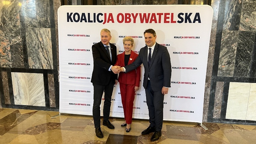 Poseł Wojciech Saługa i senator Beata Małecka-Libera...