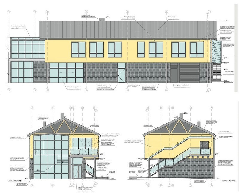 Projektowany budynek bosmanatu dla przystani przy ul. Tamka.