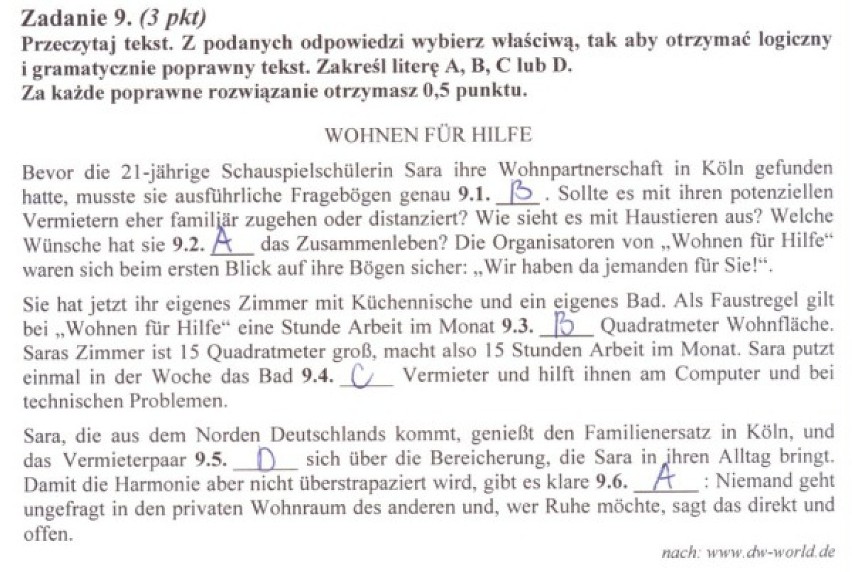 11 maja uczniowie napisali maturę z języka niemieckiego....