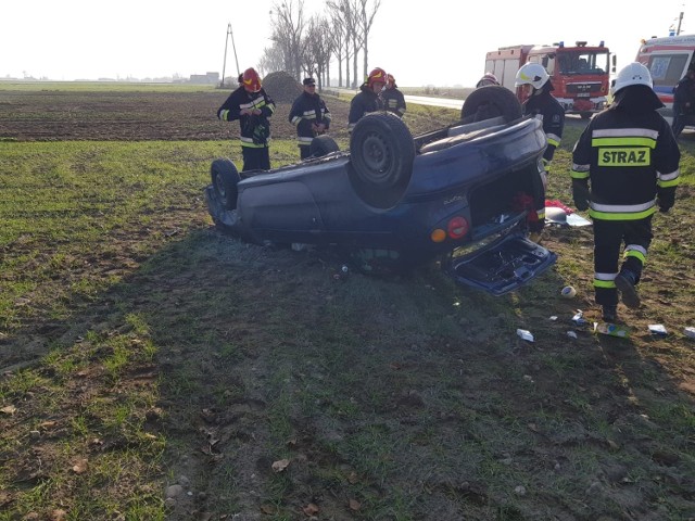 Wypadek w Jastrzębnikach pod Kaliszem