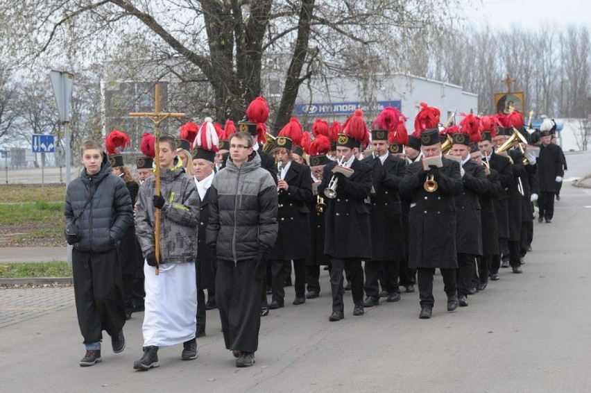 Procesja z obrazem Św. Barbary w Mysłowicach