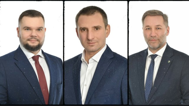 Dawid Jereczek, Mateusz Hołdys i Michał Majewski powalczą o fotel burmistrza.
