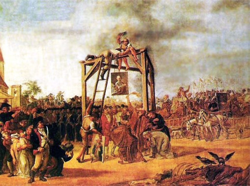Wieszanie zdrajców in effigie (29 września 1794 w czasie...