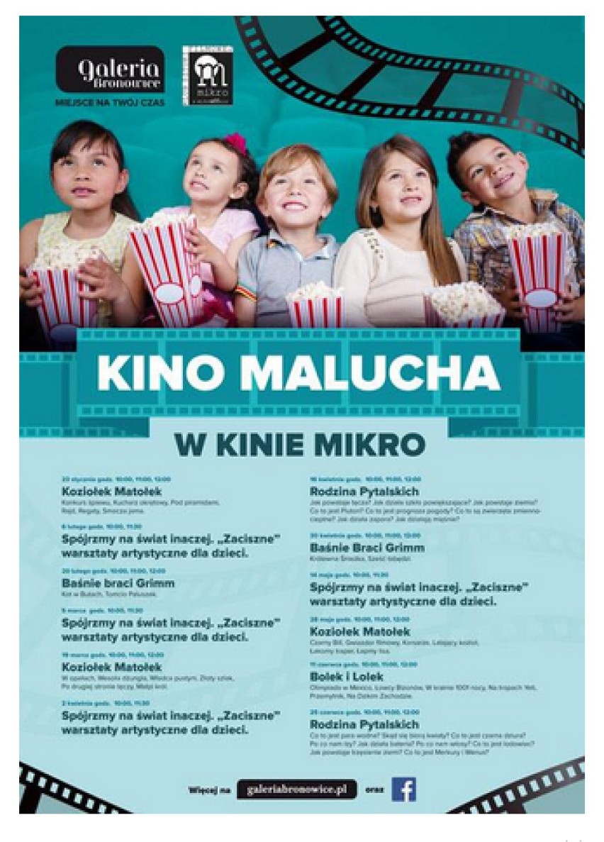 Kino Malucha

Galeria Bronowice oraz Kino Mikro zapraszają...