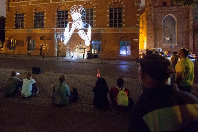 24.08.2018  gdansk. mapping 3d na budynku ratusza staromiejskiego fot. piotr hukalo / dziennik baltycki / polska press