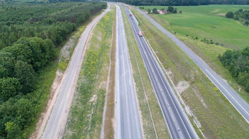 W lipcu 2022 roku droga ekspresowa S5 Nowe Marzy - Dworzysko...