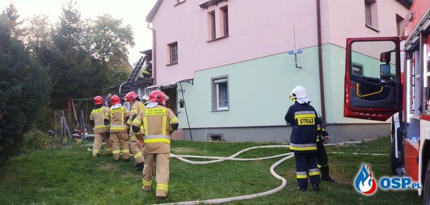 Polanica-Zdrój: Pożar w budynku przy ulicy Żeromskiego....