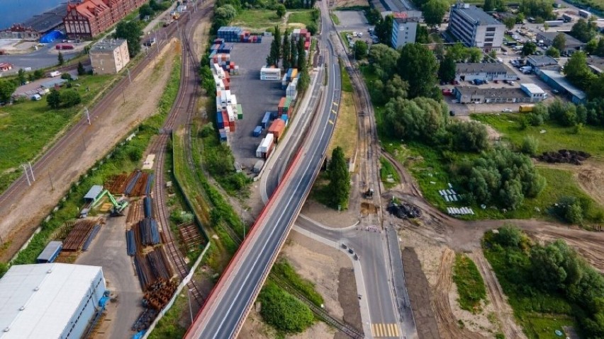 Modernizacja ulic w obrębie portu. Stan 09.06.2022