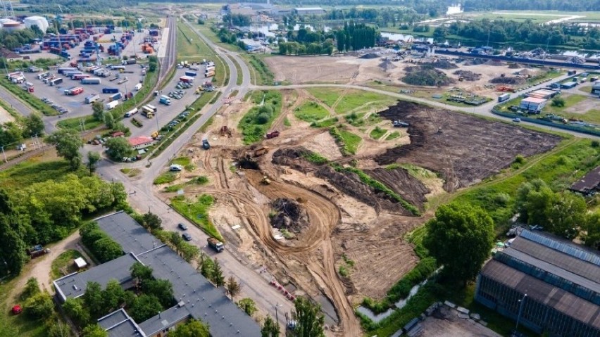 Modernizacja ulic w obrębie portu. Stan 09.06.2022