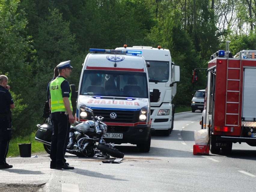 Wypadek na obwodnicy Nowego Tomyśla.