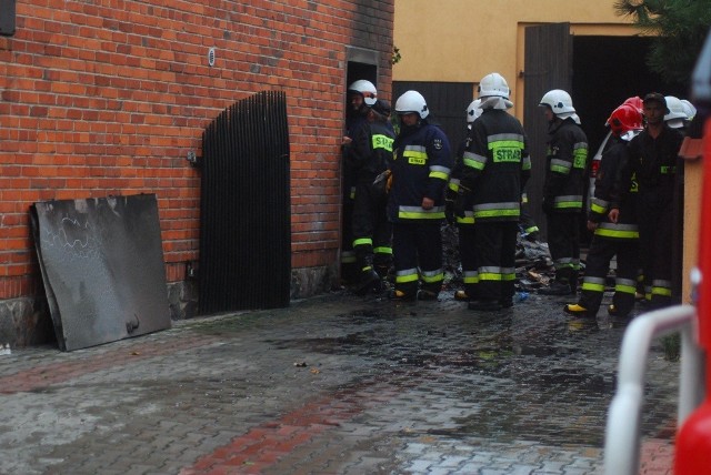 Pożar domu w Mieszkowie. Paliła się kotłownia