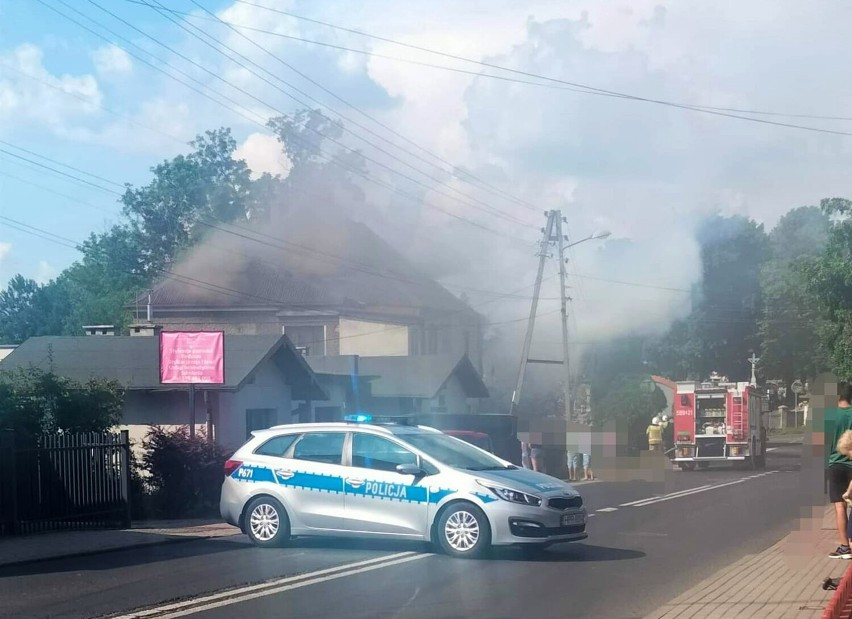 Trwa akcja gaśnicza w Boguszowicach