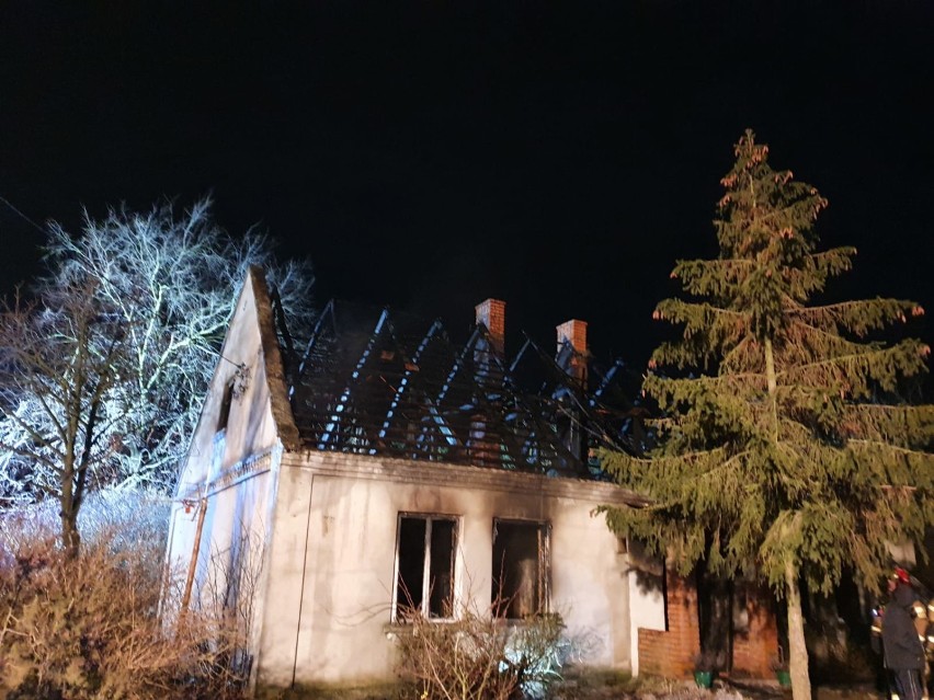 Gmina Krzymów: Pożar budynku mieszkalnego w miejscowości Szczepidło