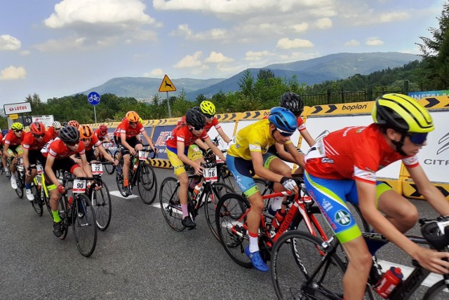 Tour de Pologne Junior w Bielsku-Białej. Zawodnicy musieli zmagać się wymagającą petlą i podjazdem pod metę