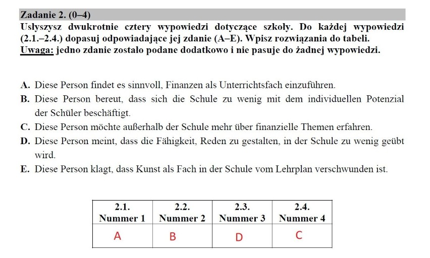 Matura 2020 j. niemiecki rozszerzenie. Odpowiedzi, arkusz CKE. Co było na egzaminie z j. niemieckiego na poziomie rozszerzonym 18.06.2020? 