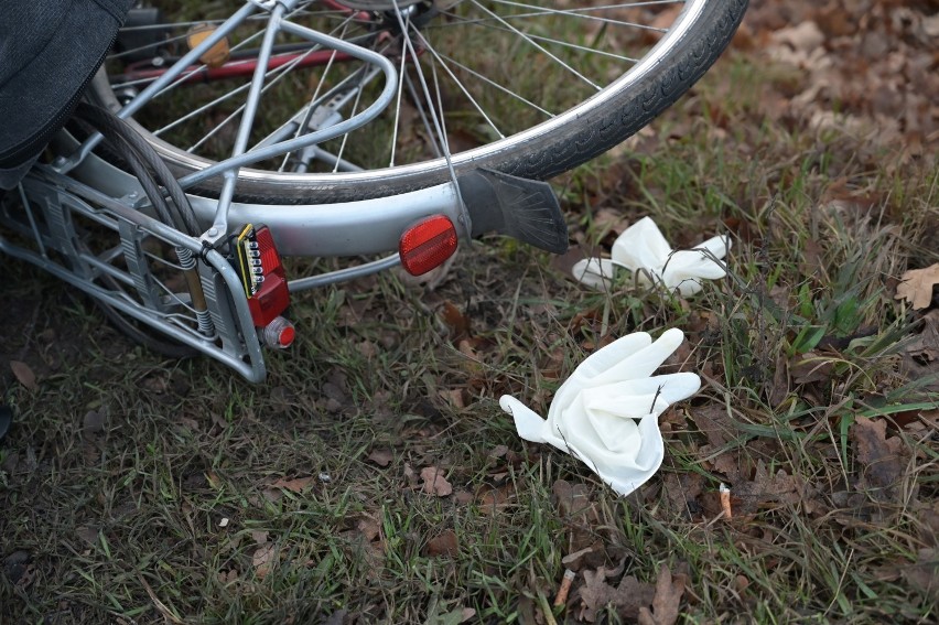 Potrącenie rowerzysty w Świerkocinie pod Grudziądzem [zdjęcia]