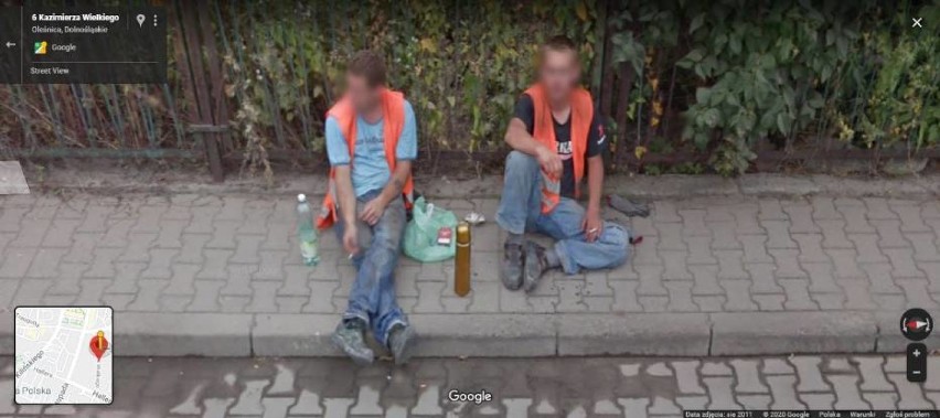 Perełki z kamer Google Street View w Oleśnicy i Sycowie. Tutaj kamera widziała ciut za dużo! 