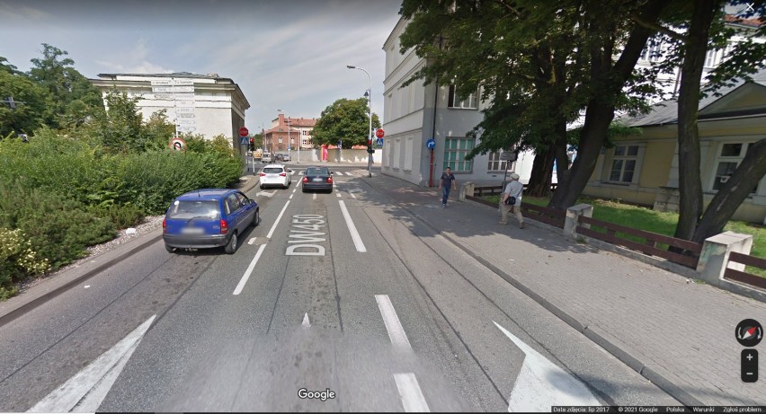 Śródmieście Kalisza w Google Street View