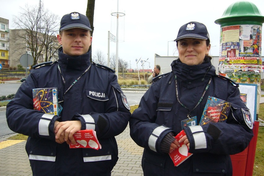 Daria Solińska i Maciej Tański z polkowickiej policji
