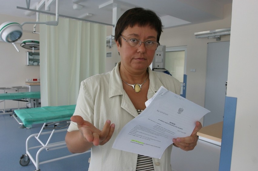Szpital na Zaspie. Pracownicy bronią byłej dyrektor szpitala, Krystyny Grzeni