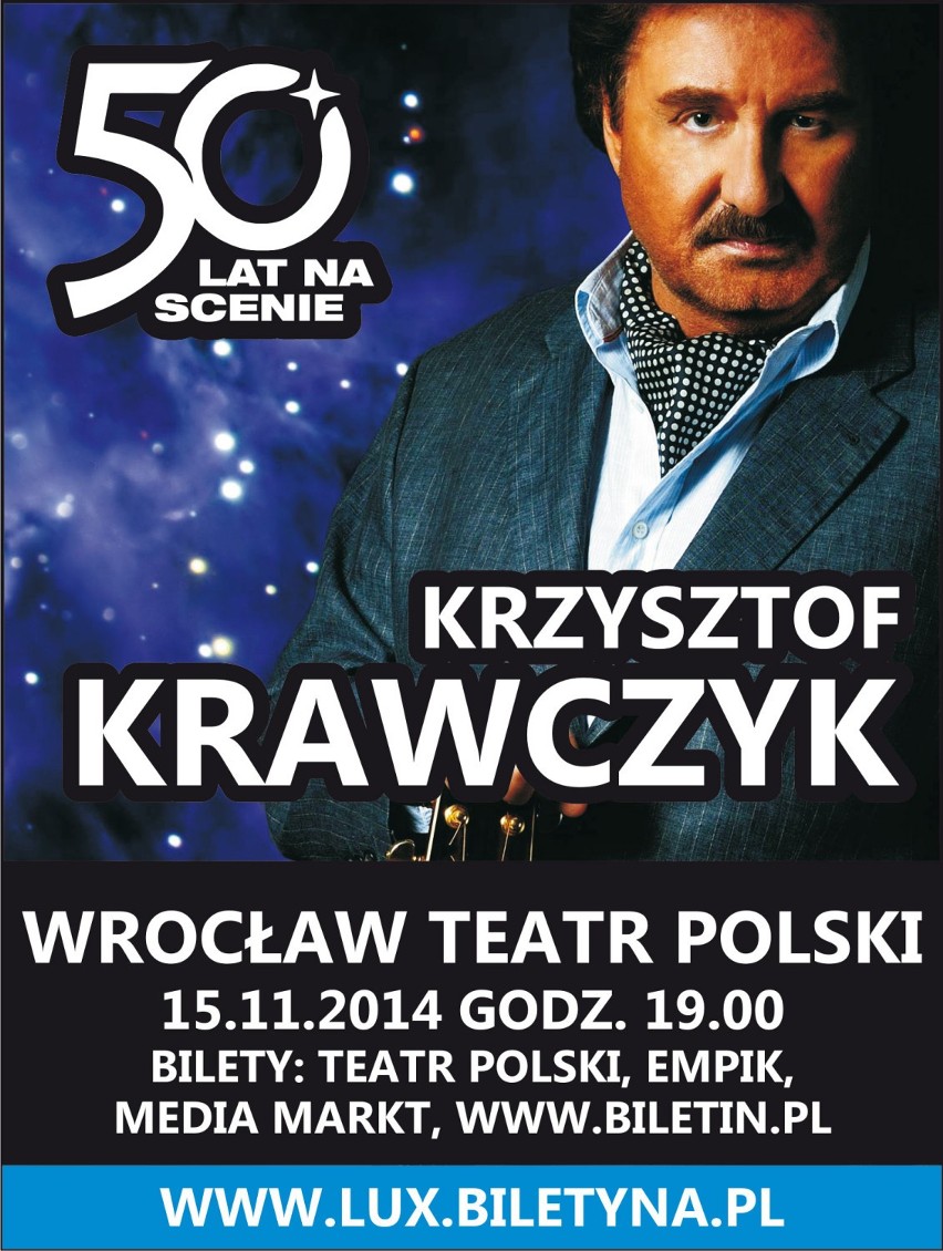Krzysztof Krawczyk Wrocław. Koncert już 15 listopada w Teatrze Polskim!