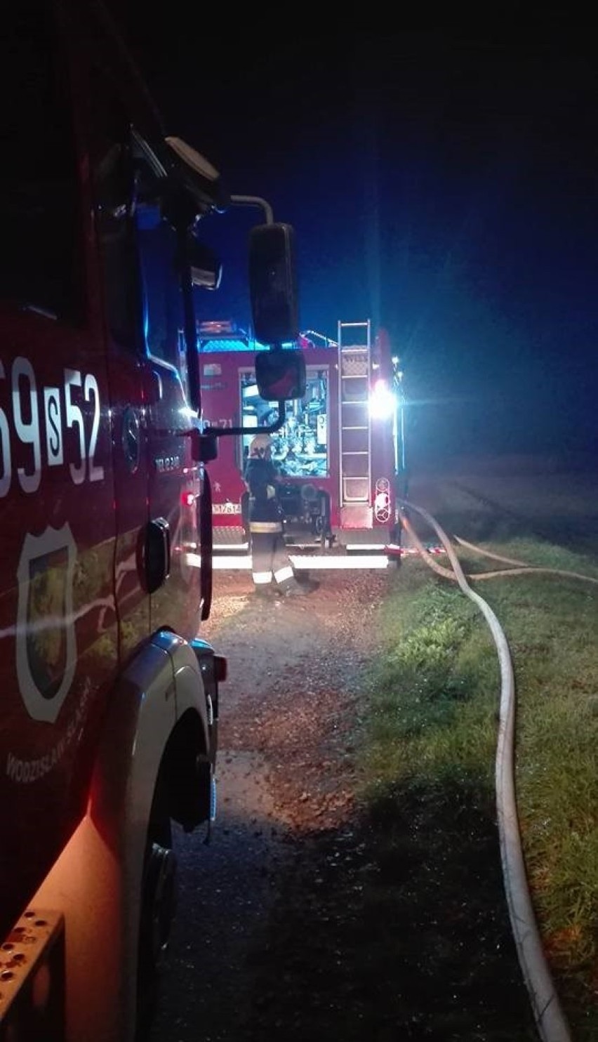 Pożar w Rogowie: Spłonęła stodoła. Ogień był blisko domu