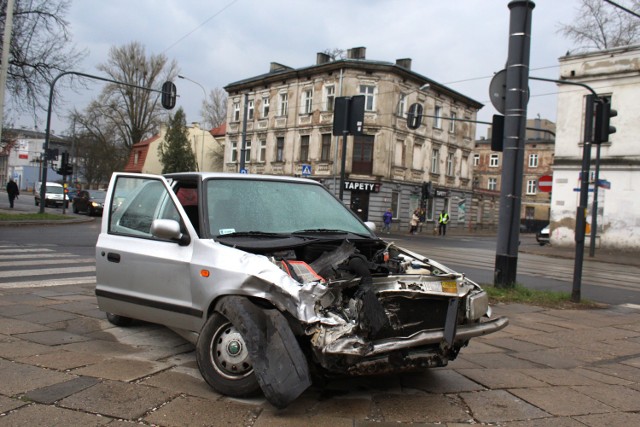 Wypadek na Gdańskiej. Ranni
