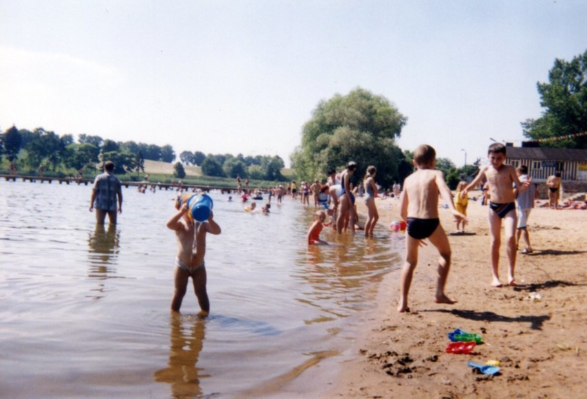 Plaża w Sztumie w roku 2001