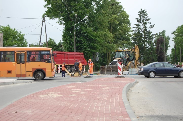 Budowa ronda w Nowym Dworze Gdańskim