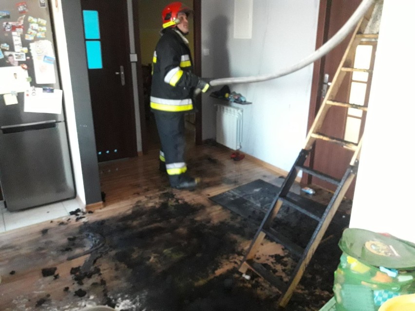 Pożar budynku mieszkalnego w miejscowości Kowiesy