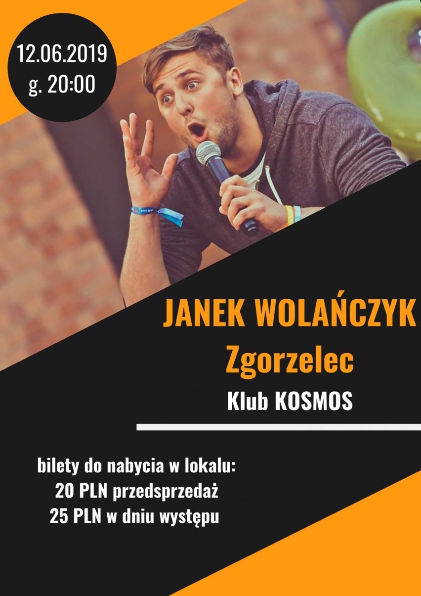 Janek Wolańczyk z nowym programem dziś w Klubie KOSMOS!