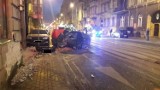 Śmiertelny wypadek na Narutowicza w Łodzi. Ukrainiec szalał samochodem po pijaku 