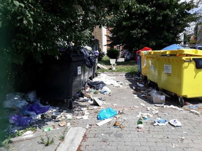 Przy ulicy Studenckiej mieszkańcy mają problem ze śmieciami.