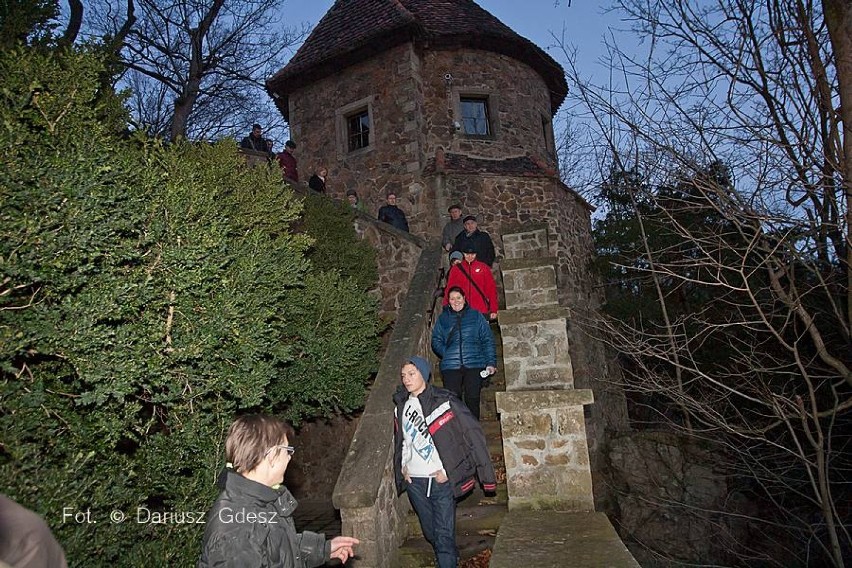 Czytelnicy Panoramy Wałbrzyskiej zwiedzili niedostępne zakamarki zamku Książ