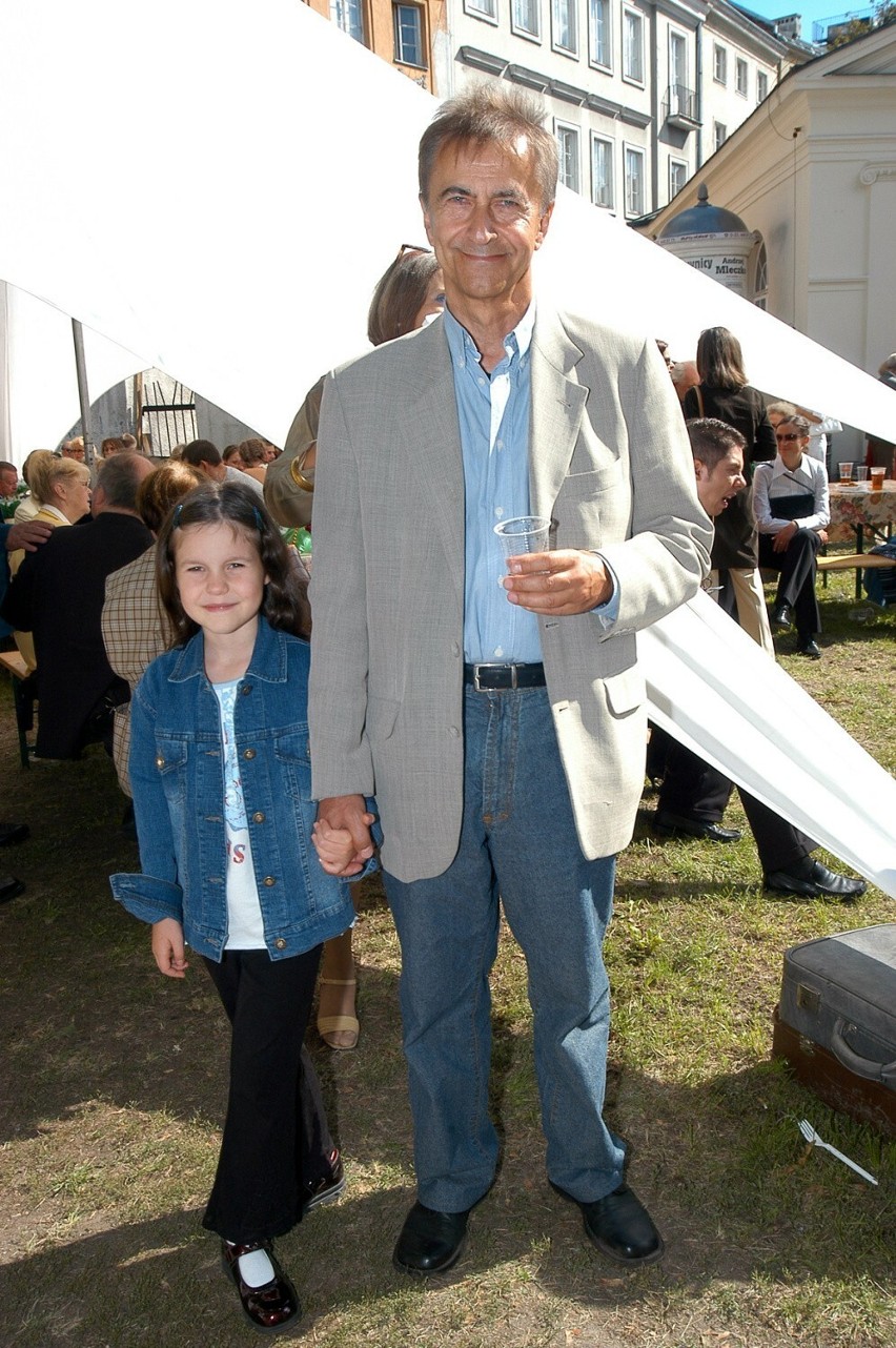 Tadeusz Ross z córką Nataszą, 2003 rok