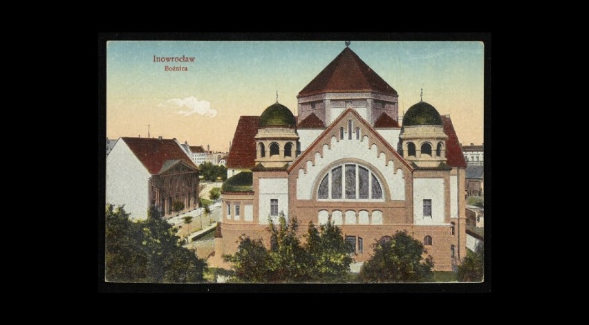 Bożnica w Inowrocławiu około 1915 roku.