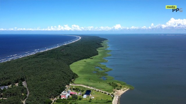 Rowerem przez Pomorze. Mierzeja Wiślana. Ścieżka rowerowa Piaski - Mikoszewo