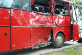 Wypadek koło Chełmna. Zderzenie autobusu z ciężarowką